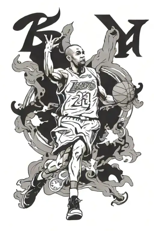 kobe bryant tattoo design idea