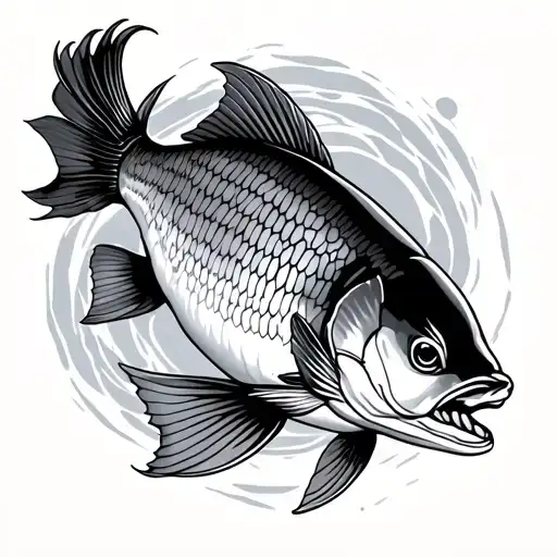 Arowana tattoo design idea