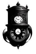 clock face tattoo design idea