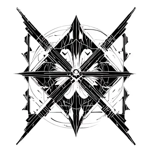 battle scene tattoo design idea