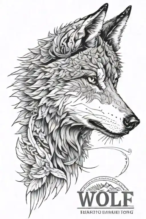 my girlfriends eye with 03/01/19 in roman numerals a wolf some more nature tattoo design idea