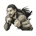 roman reigns hand tattoo design idea