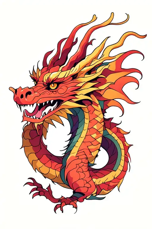 dragon tattoo tattoo design idea
