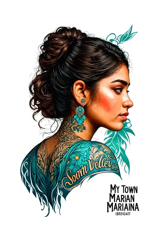 My town called Mariana would come out tattoo design idea