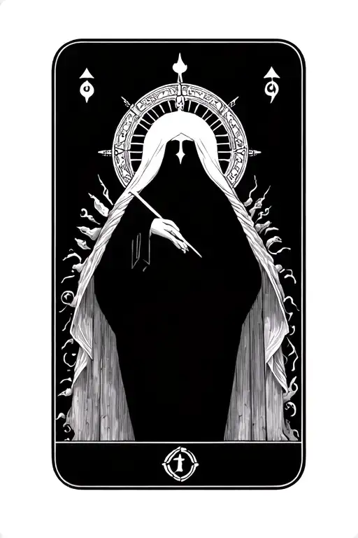 tarot cards fanned  - The high priestess, the world, the wheel of fortune, the lovers, temperance and the chariot tattoo design idea