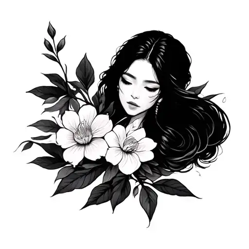 Korean tattoo design idea