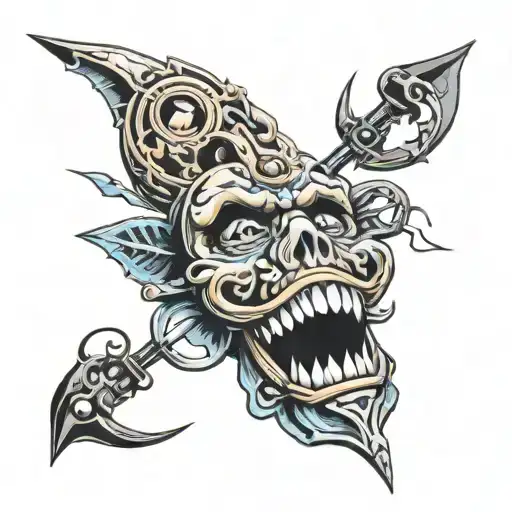 chronos tattoo design idea