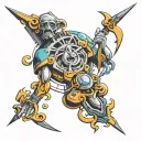 chronos tattoo design idea