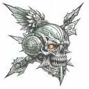 chronos tattoo design idea
