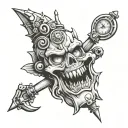 chronos tattoo design idea