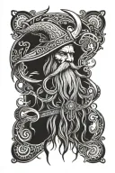 Odin tattoo design idea