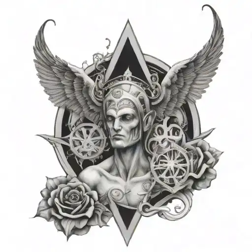the Demiurge of Gnosticism tattoo design idea