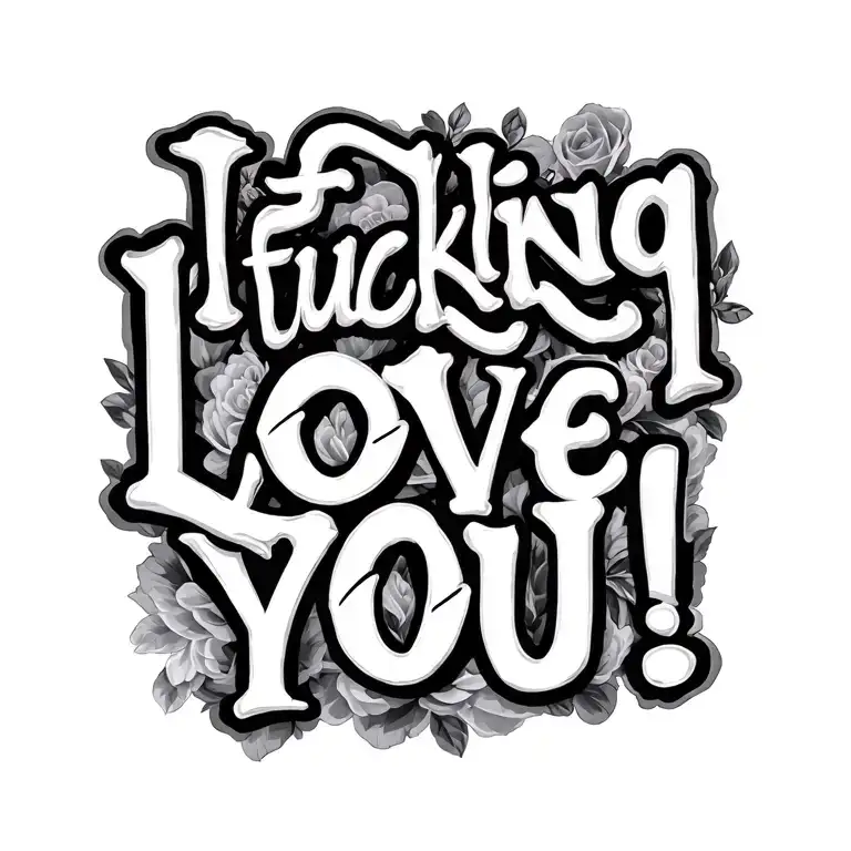 "I fucking love you! " Morse tattoo design idea