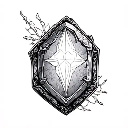 philosophers stone tattoo design idea