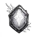 philosophers stone tattoo design idea