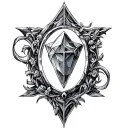 philosophers stone tattoo design idea