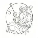 Father Time tattoo design idea