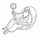 Father Time tattoo design idea