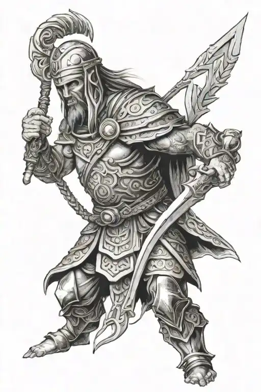 ulfhednar warrior tattoo design idea