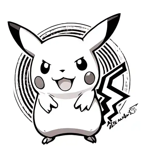 pikachu pokemon tattoo design idea