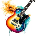 Guitar tattoo design idea