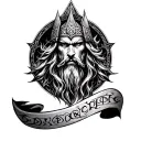 norse pantheon sleeve tattoo design idea