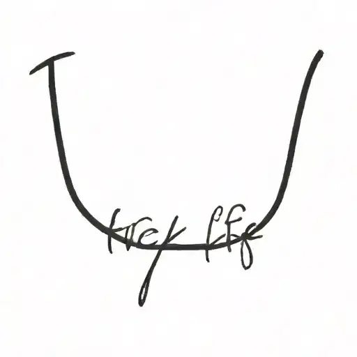 FUCK YA LIFE LETTERS tattoo design idea