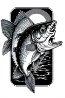 walleye tattoo design idea