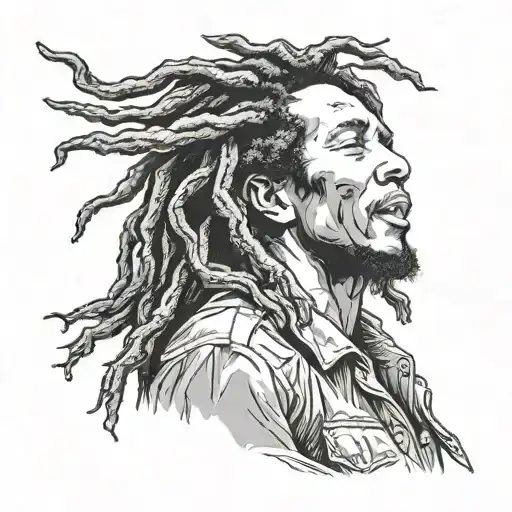 Bob Marley tattoo design idea