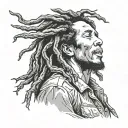 Bob Marley tattoo design idea