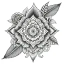bohemian tattoo design idea