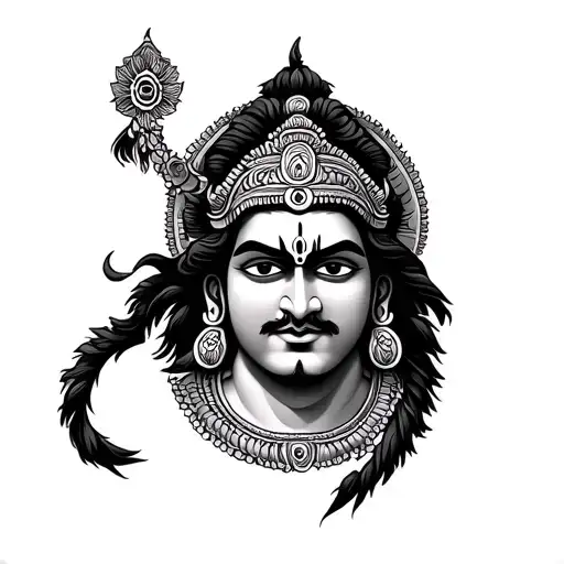 Hanuman Ji small tattoo design idea