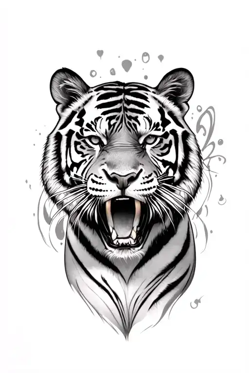 jiu-jitsu, tiger, psicology, biology inspired tattoo featuring tattoo design idea