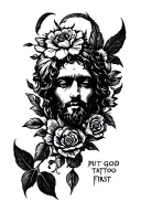 Put god first tattoo tattoo design idea