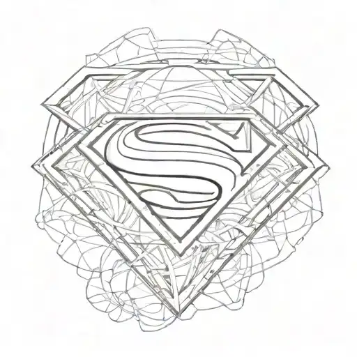 Superman logo tattoo design idea
