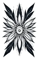 seed semi open tattoo design idea