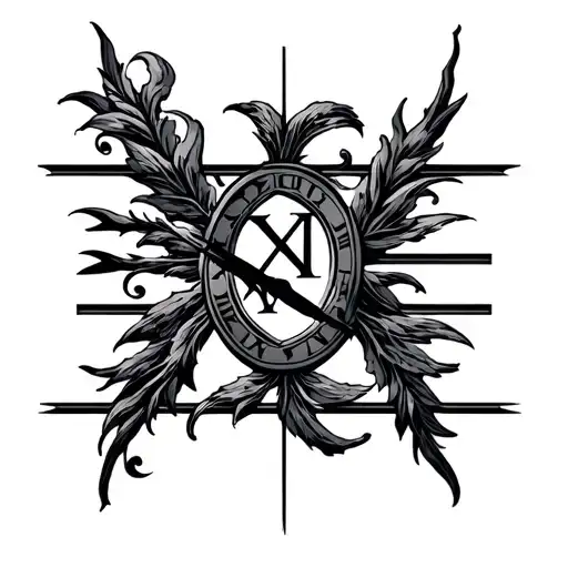 1974 Roman Numerals tattoo design idea