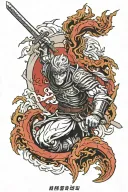 berserk anime inspired tattoo tattoo design idea