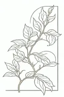 burning bush tattoo design idea