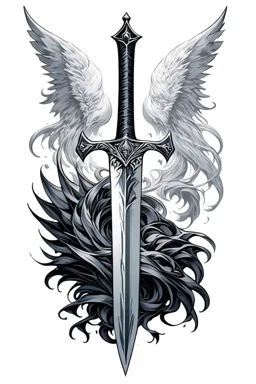 narsil sword tattoo design idea