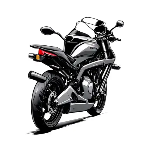 Honda Motorcycle tattoo design idea