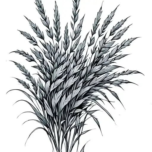 Wild Grass tattoo design idea