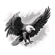 eagle wings tattoo design idea