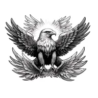 eagle wings tattoo design idea