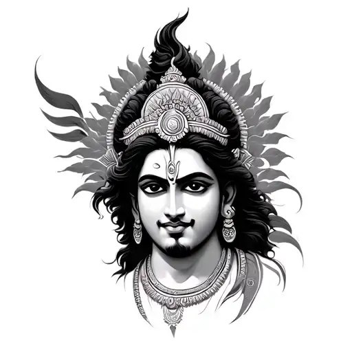Vishnu tattoo design idea