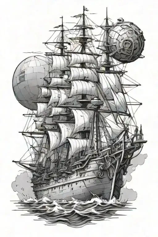 Warhammer 40k battleship tattoo design idea