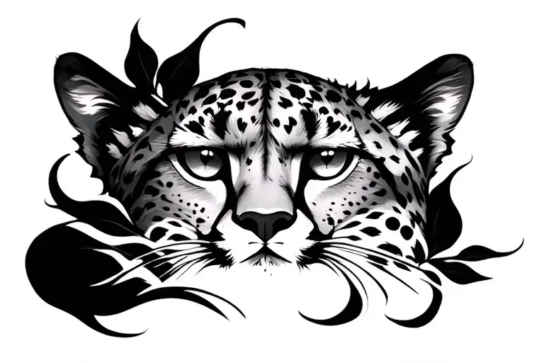 Cheetah Eyes along forearm tattoo tattoo design idea