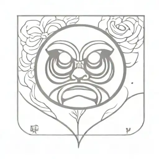 Daruma tattoo design idea