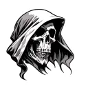 Grim Reaper Head tattoo design idea