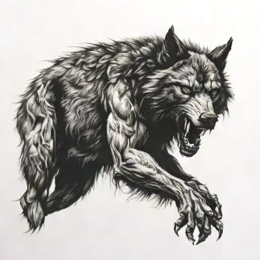 werewolves in Mississippi tattoo design idea